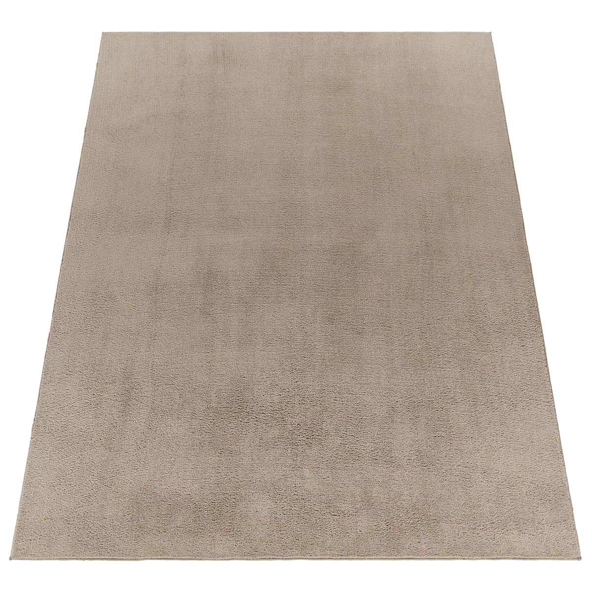 Paco Home Teppich in Taupe als Produktansicht von oben